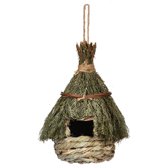 Ailezt Bird For Garden And Nesting Natural Materials Shelter For Small Birds Hanging Sleeping Included Versatile Outdoor Habitat Handmade Bird Made Of Natural Materials