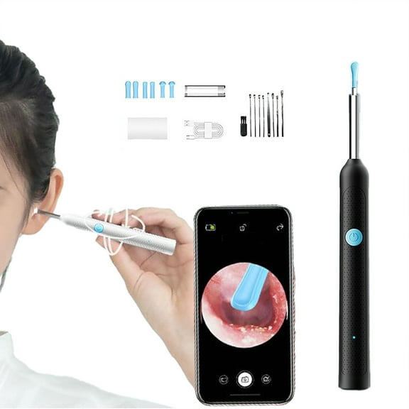 Ailezt Borescope Wireless Ear Cleaning Tool With 2000W Camera For Kids Adults Android Compatible Type C Charging
