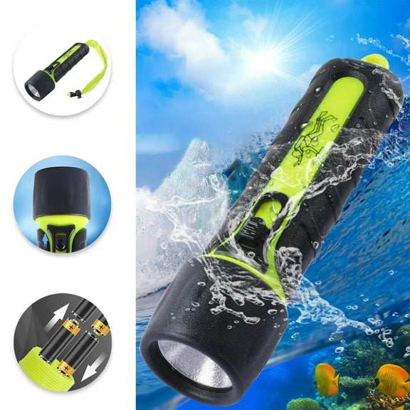 Ailezt Bright LED Diving Flashlight 8000LM Underwater Torch Light Lamp Perfect For Camping