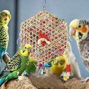 Ailezt Budgie Toys Hanging Bird Toys Chewing & Shredding Bird Foraging Toy For Small Medium Birds