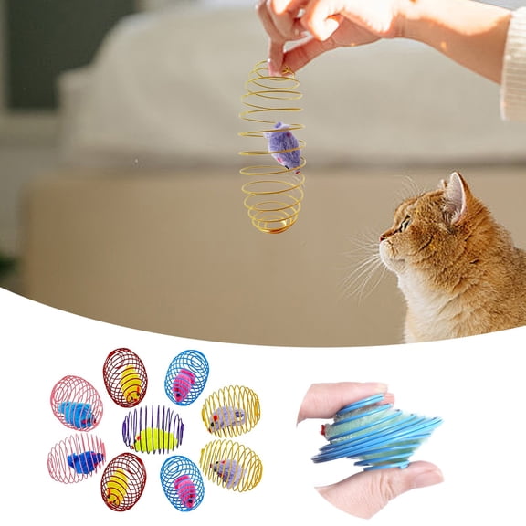 Ailezt Cage Cat Toy Solid Color Cute Modeling Pet Toy