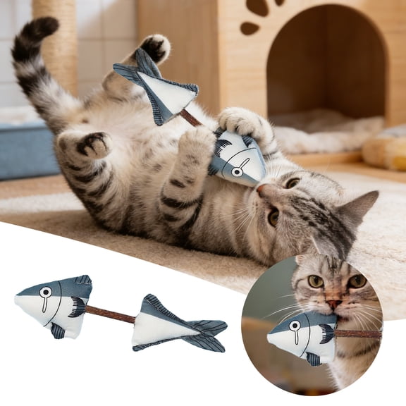 Ailezt Fix Your Cat’s Health Bone Cat – Wooden Teeth Cleaning Stick Natural Fishbone Cat Durable Feline Tooth Care
