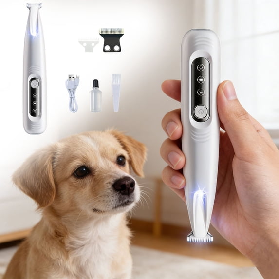 Ailezt Grooming Clipper Low Noise Rechargeable Cordless Trimmer Haircut For Cats Animals 1ml