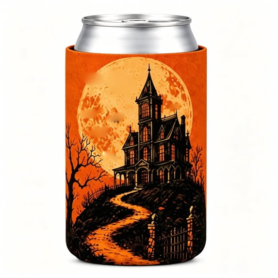 Ailezt Halloween Decor 1 Pack Halloween Can Cooler Sleeves Drink Sleeves Reusable Neoprene Halloween Can Cooler Sleeves For Beverage Party Fall Party ()