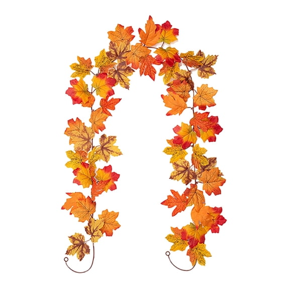 Ailezt Halloween Decor Autumn Maple Leaf Vine For Fall Wedding Party Home Mantel Fireplace
