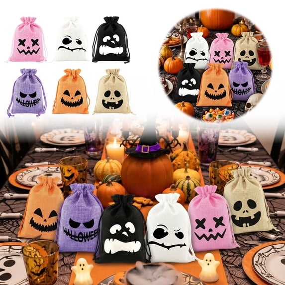 Ailezt Halloween Decor Halloween Packaging For Seasonal And Festive Face And Storage For Party Halloween Party Compact Tote Organizers