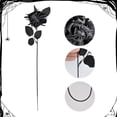 thumbnail image 1 of Ailezt Halloween Decor Rose With Head Lifelike Decorative Halloween Party Decorations Silk Material Reusable Never Fade Steel Wire Internal, 1 of 4