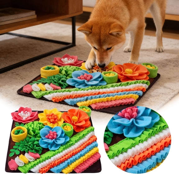 Ailezt Interactive Snuffle Mat For And Cats Mental Stimulation Enrichment Feeder Puzzle Slow Eating Game