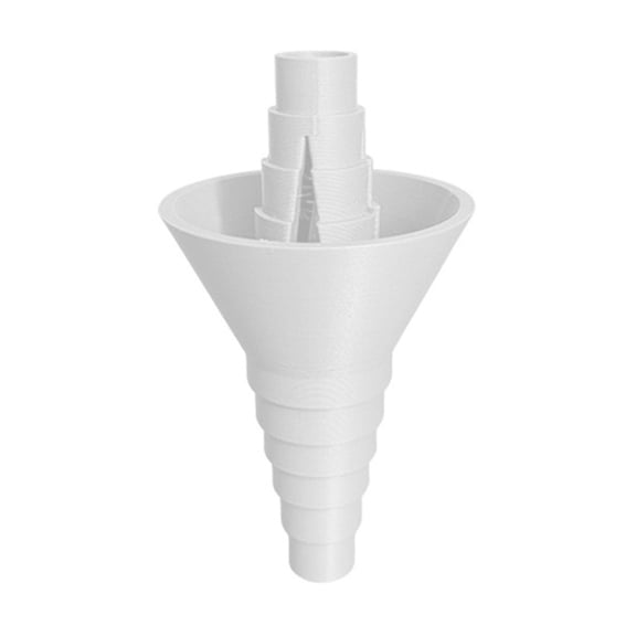 Ailezt Portable Size Transfer Funnel 2 In 1 Step Down Funnel For Bottling Refilling Kitchen & Garage Use