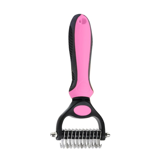Ailezt Pro Grooming Tooth Groom Pro For Cat Deshedding Brush Rake Brush For Shedding Cats Comb Undercoat Long Hair Knotter Remover Double Teeth Coat