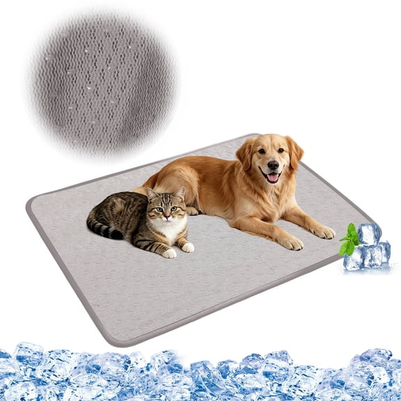 Ailezt Self Ice Mat For Summer Pressure Activated Gel Bed Large Cat Pad Comfort Floor Mat For Hot Weather