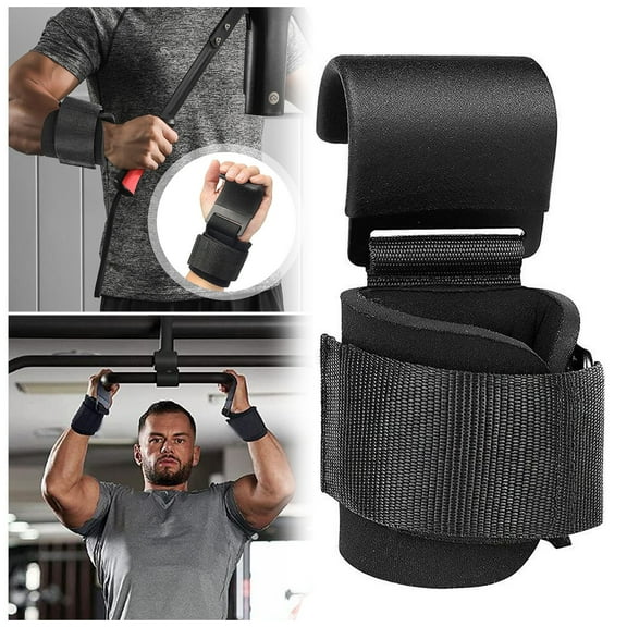 Ailezt Sport Weight Lifting Hooks Heavy Duty Lifting Wrist Straps Hand Grip Support For Pull Ups Weightlifting Hooks Gym