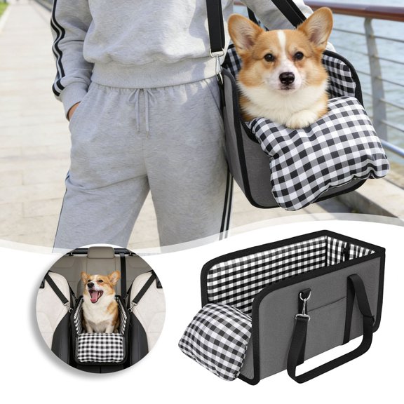 Ailezt Sturdy Console For Small Breeds With Slip Base And Headrest Portable Seat