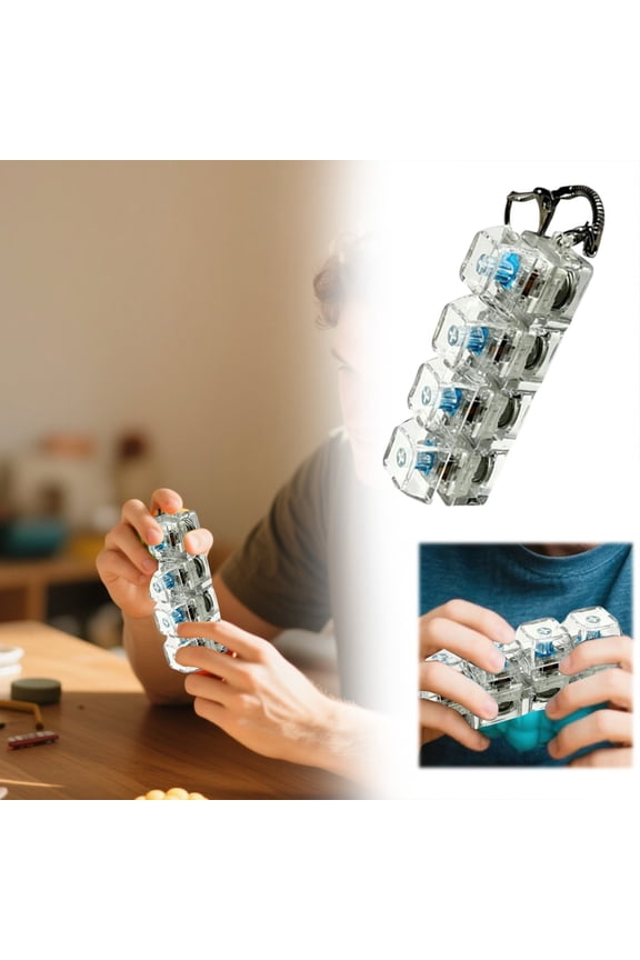 The Stress Relieving Toy Mechanical Keyboard Keychain Keyboard Can Light Up
