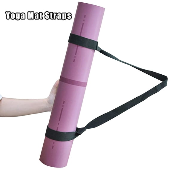 Ailezt Yoga Mat Strap Adjustable Yoga Mat Strap Portable Yoga Mat Strap With Tighten Strap (Black)