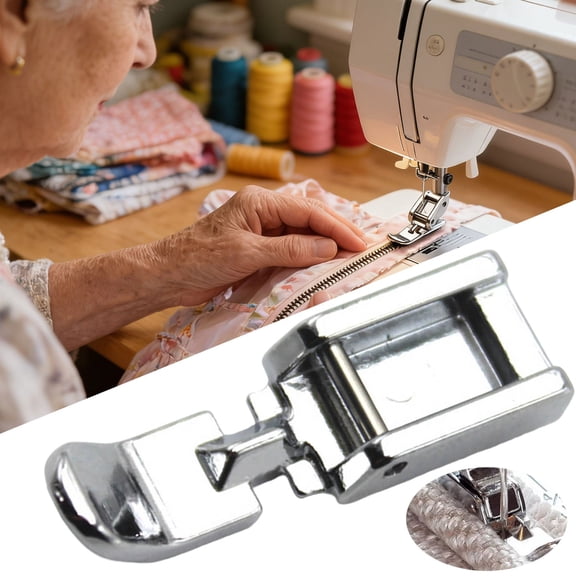 Ailezt Zipper Presser For Home Sewing Machines Universal Low Shank Attachment