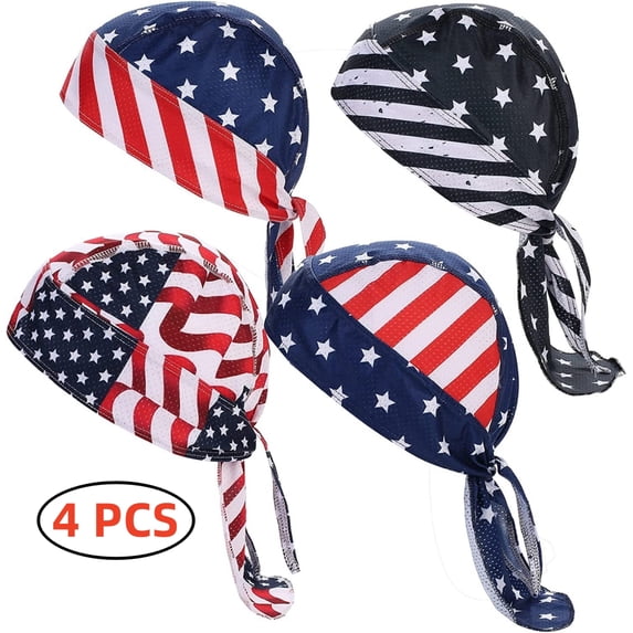 ailiu Unisex Sweat Wicking Doo Rag, Adjustable Breathable Cooling Skull ...