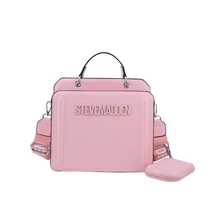 Allzedream Thick Purse Strap Wide Adjustable Replacement Crossbody Bag  Handbag (Deep Pink-Gold Hardware)