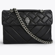 Ailizt Kurt G London Mini Kensington Leather Bag Handbags Ladies Shoulder Crossbody Bag Silver Gray