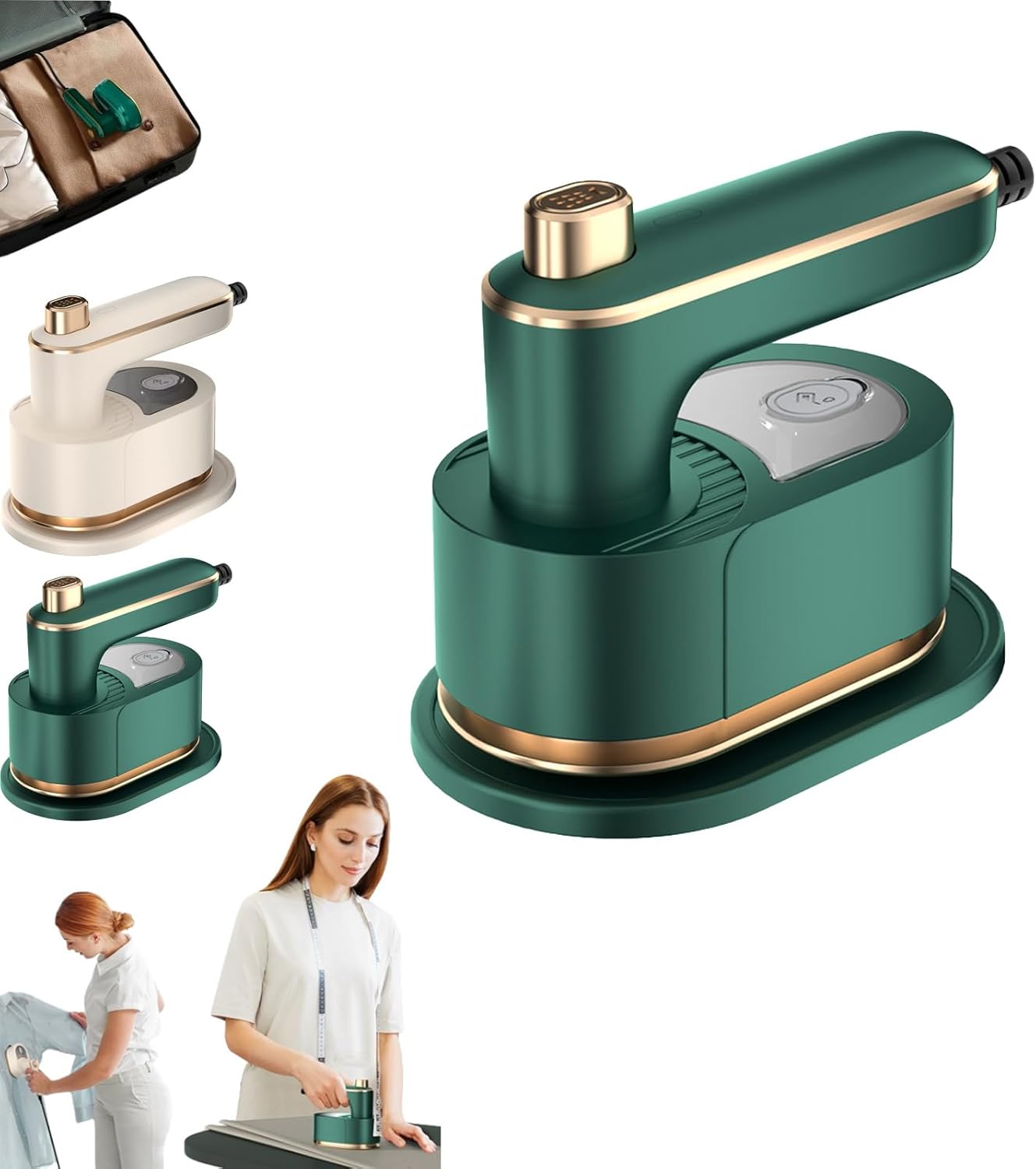 Ailsion Steam Iron, Ailsion Steamer, Travel Steamer for Clothes Portable Mini, 360° Rotatable