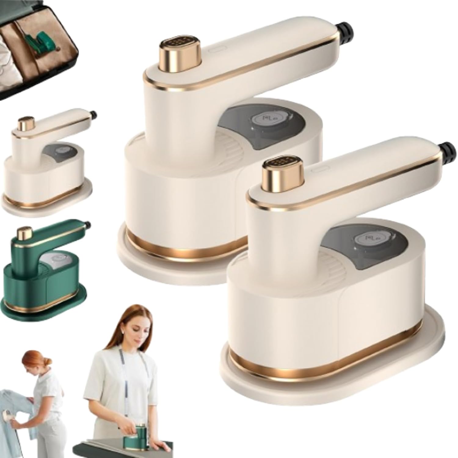Ailsion Steam Iron, Ailsion Steamer, Travel Steamer for Clothes Portable Mini, 360° Rotatable
