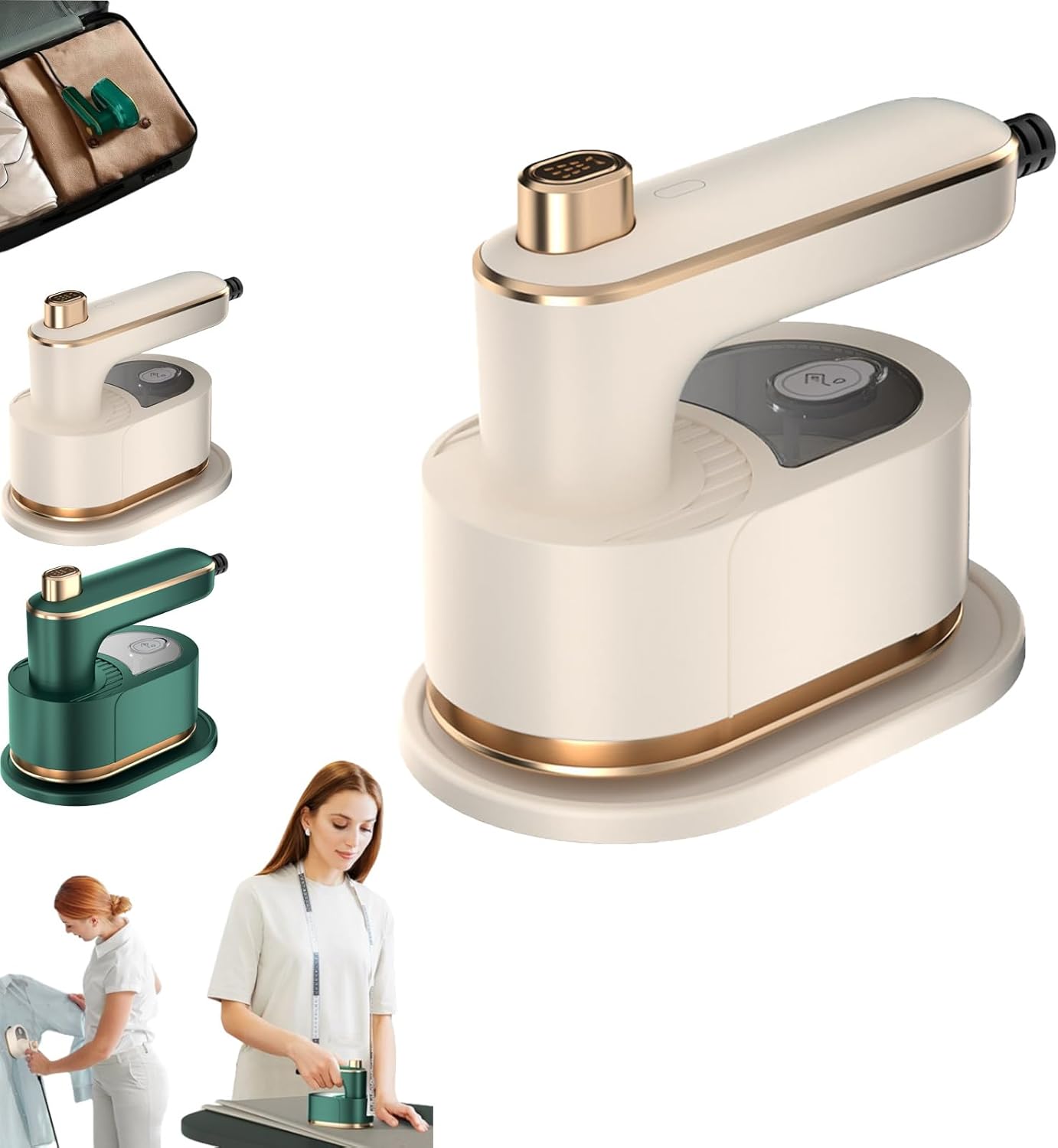 Ailsion Steam Iron, Ailsion Steamer, Travel Steamer for Clothes Portable Mini, 360° Rotatable