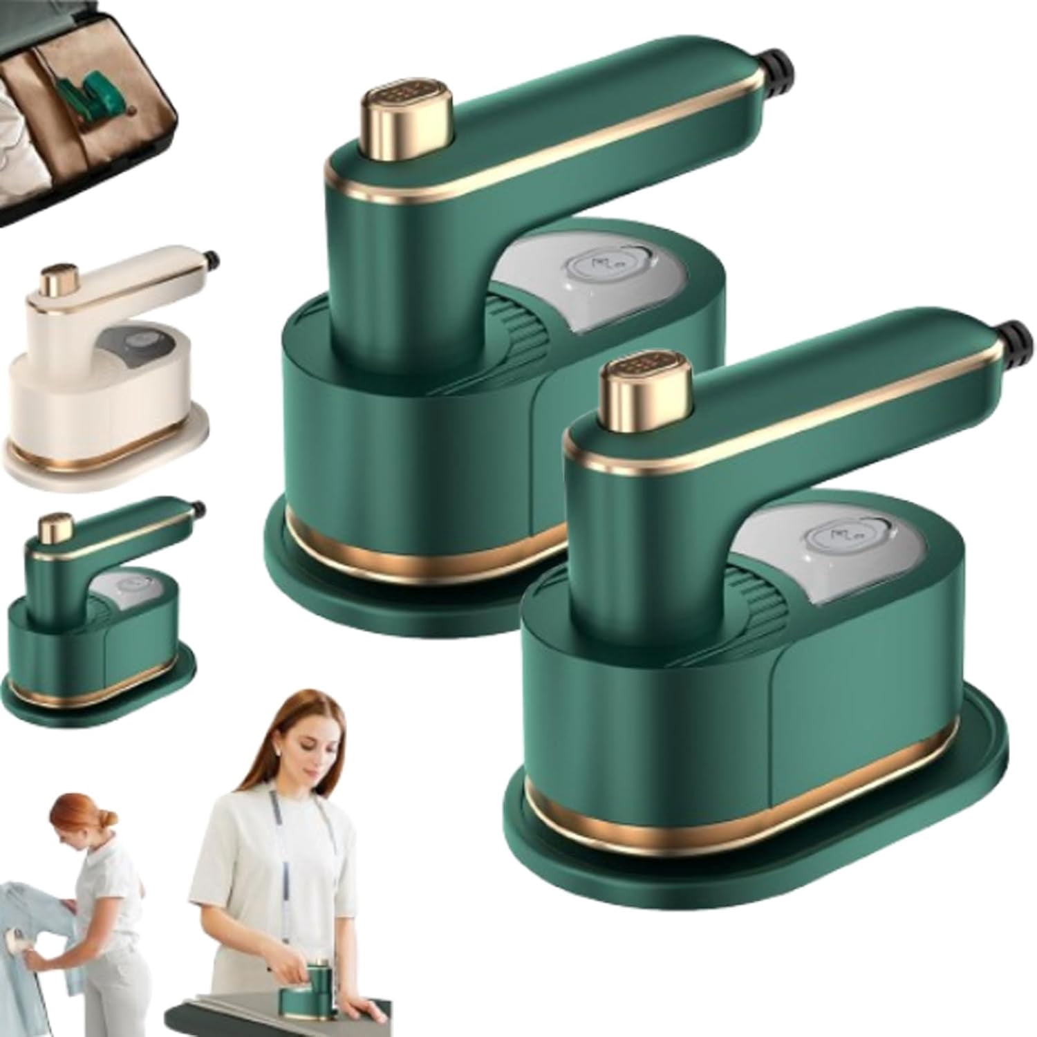 Ailsion Steam Iron, Ailsion Steamer, Travel Steamer for Clothes Portable Mini, 360° Rotatable
