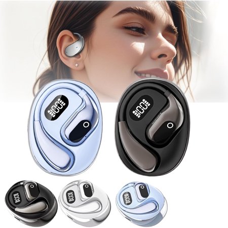 Ailsion Translation Ear Buds, Ailsion Earbuds Bluetooth, Multi-Language Smart Translation Bluetooth Headset, Ailsion Wireless Open Ear Bluetooth Earbuds Translation (Black+Blue)