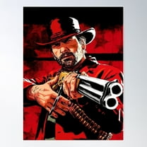 Aim Art Works Of Rdr 1 And 2 Online Game Poster Wall Art, Modern Wall Decor For Living Room Bedroom, 12x18 UNFRAMED