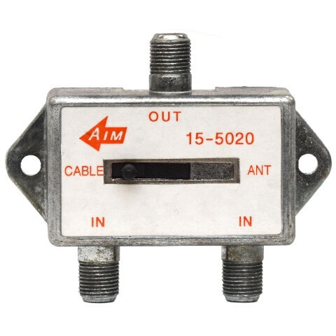 Aim Boat Cable / Antenna Slide Switch 15-5020 | F-Type Coaxial