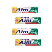 Aim Toothpaste Gel Whitening Mint 6 oz Pack of 4