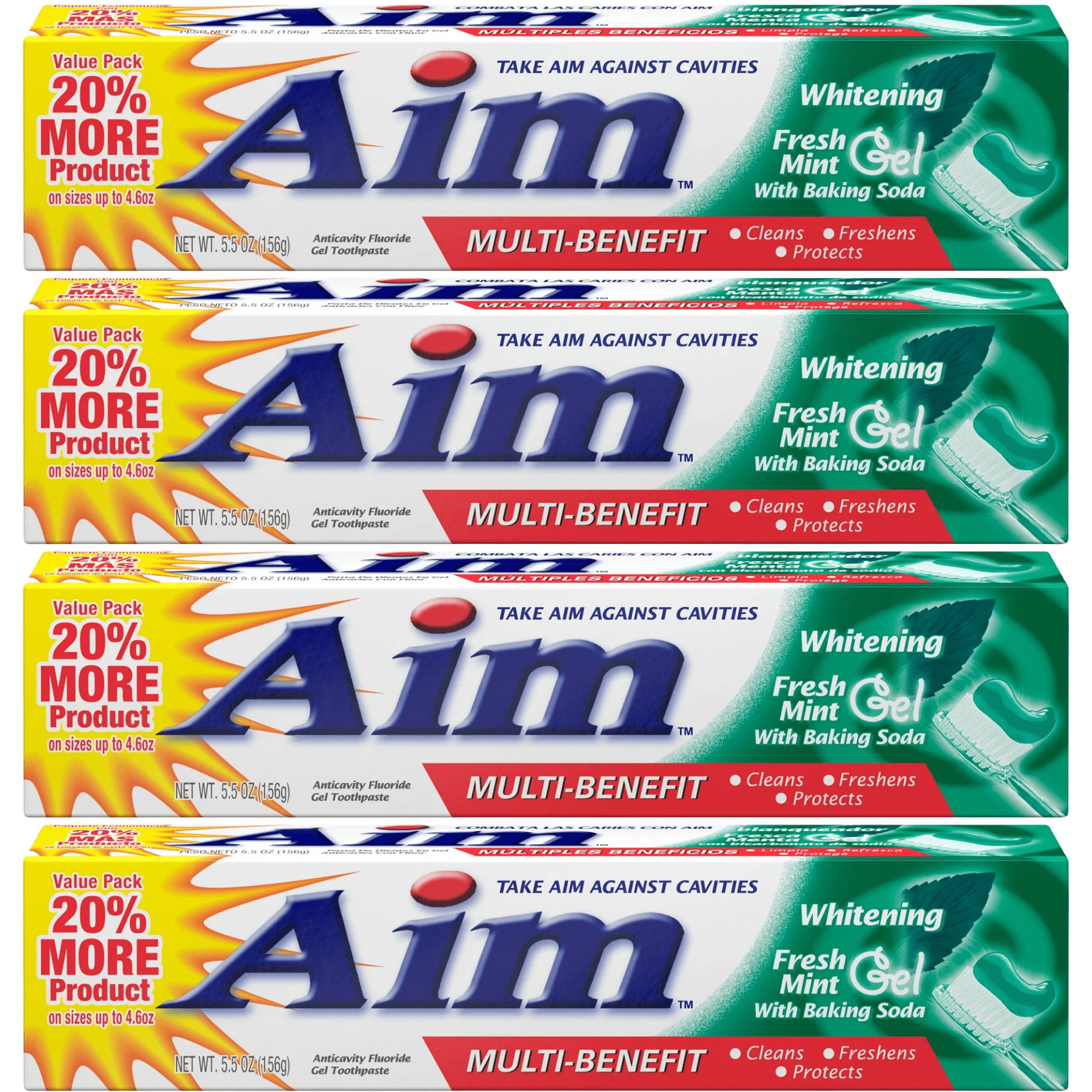 Aim Cavity Protection Anticavity Fluoride Toothpaste MultiBenefit