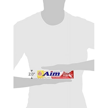 Aim Cavity Protection Red Gel Toothpaste - 6 Oz (Pack of 3)