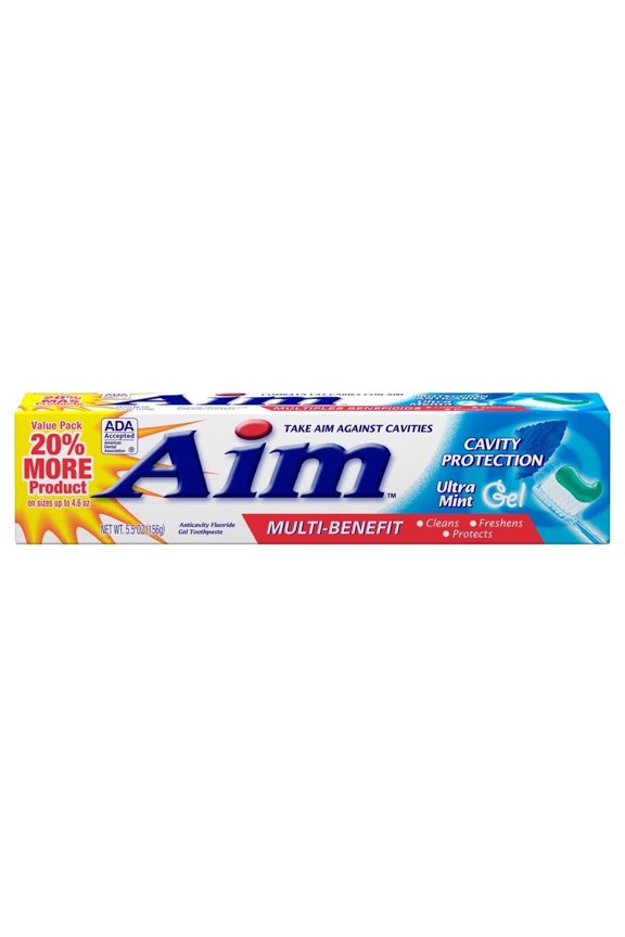 Cavity Protection Toothpaste STF9Ultra Mint Gel, 5.5 Ounce, 3 Pack