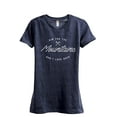 thumbnail image 1 of Aim For The Mountains Don't Look Back Women's Fashion Relaxed T-Shirt Tee Heather Navy Small, 1 of 3