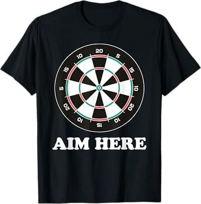 T-Shirt Vintage Fléchettes – Cible Bullseye, Design Rétro, Cadeau Idéal Pour Joueurs