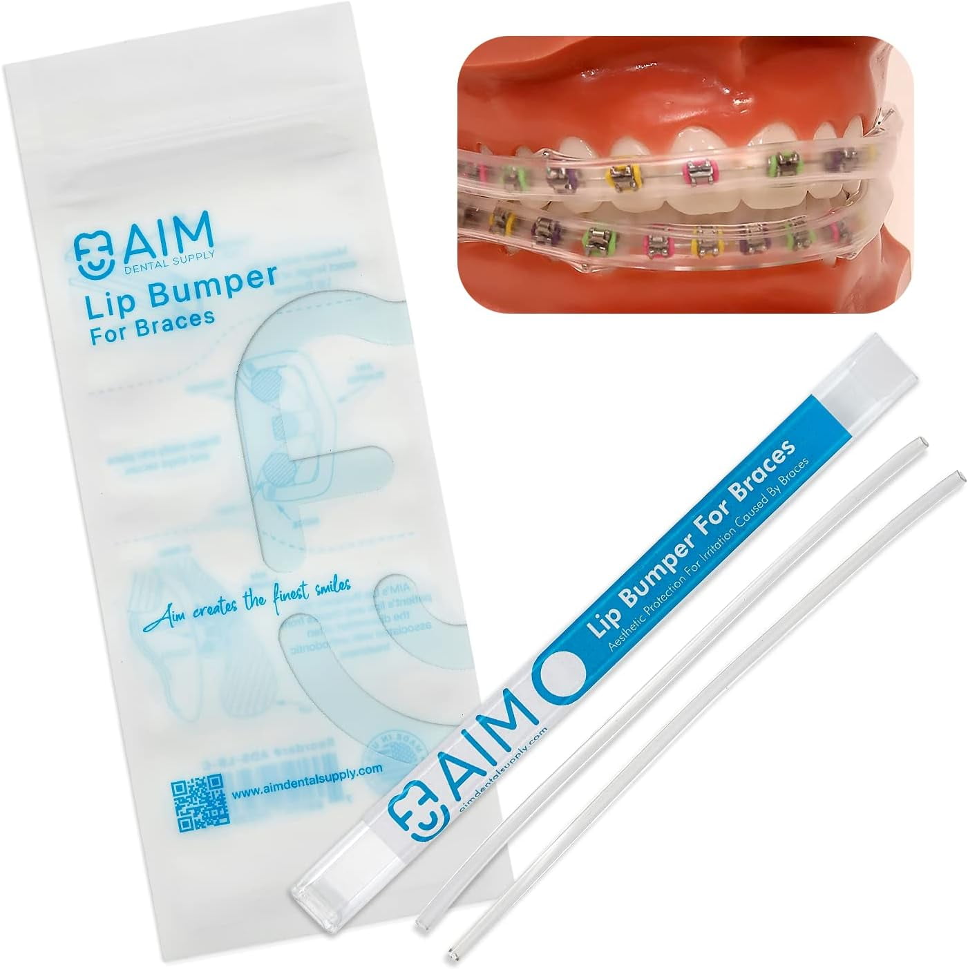 Aim Lip Bumper for Braces, Orthodontic Comfort Covers, Dental Pain