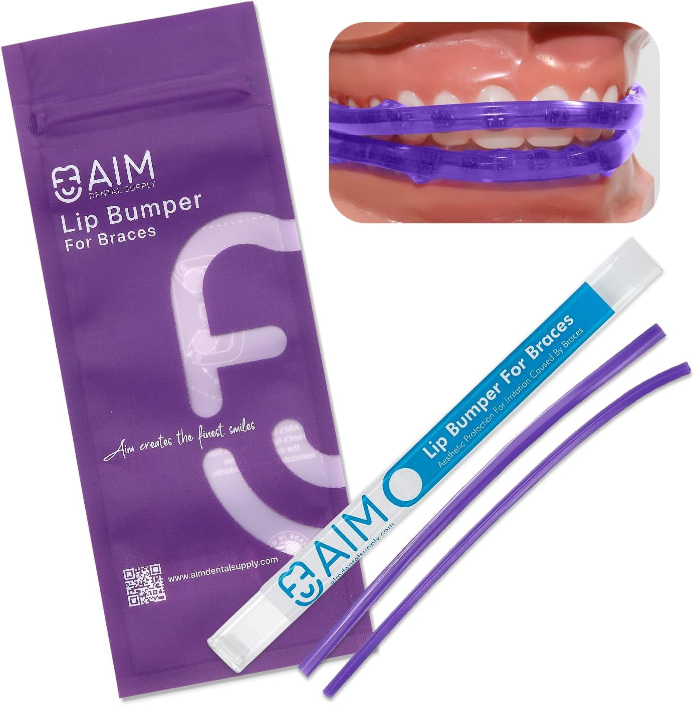 Aim Lip Bumper for Braces, Orthodontic Comfort Covers, Dental Pain