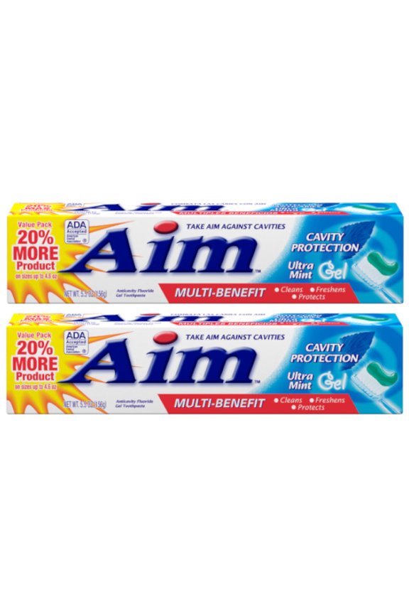 Multi-Benefit Cavity Protection Gel Toothpaste, Ultra Mint 5.50 oz (Pack of 2)