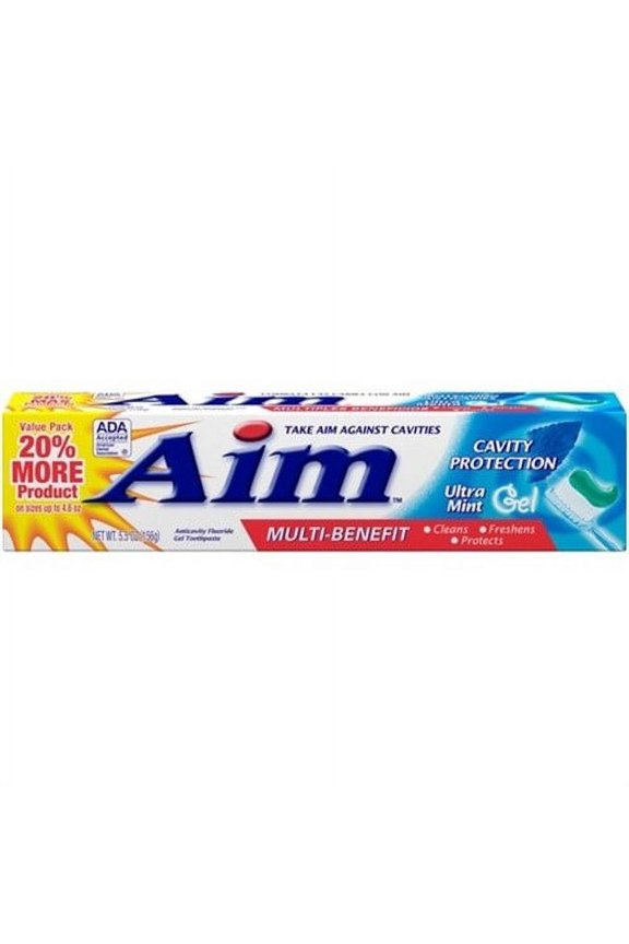 Multi-Benefit Cavity Protection Gel Toothpaste, Ultra Mint 5.50 oz (Pack of 4)