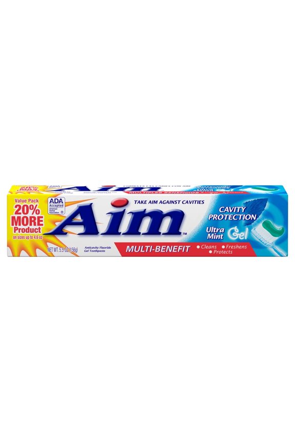 Multi-Benefit Cavity Protection SSF20 Gel Toothpaste, Ultra Mint 5.50 oz (Pack of 11)
