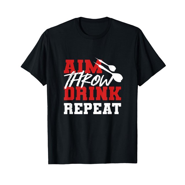 Aim Throw Drink Heavy Drinker TShirt