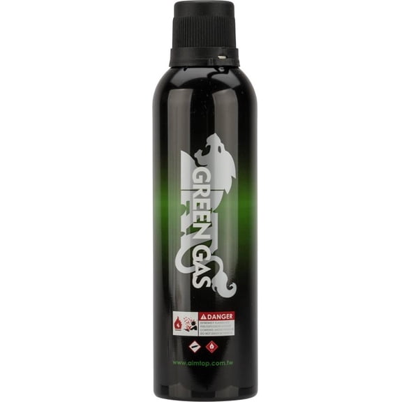 Aim Top Power 250ml Green Gas Can - Mixed with Silicone for Lubrication