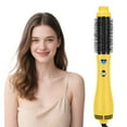 thumbnail image 1 of Hair Dryer and Blow Dryer Brush in one, Aima Beauty 4 in 1 Upgrade Hot Air Brush for Women, Negative ion, Frizz Less, Yellow, 1 of 7