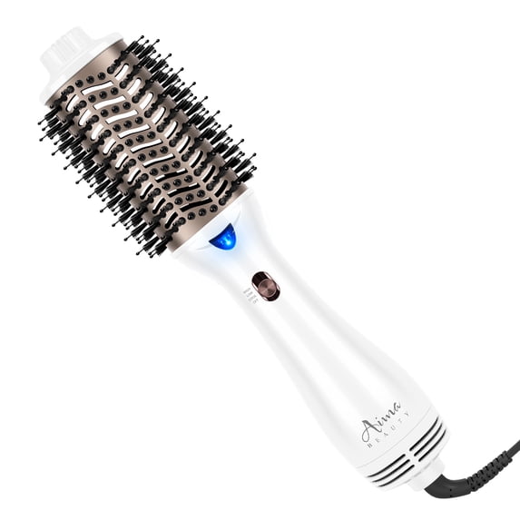 Hair Dryer Brush, Aima Beauty 4 in 1 Blow Dryer Brush and Styler Volumizer, Ceramic Hot Air Brush for All Hair Types, Gift for Women, White