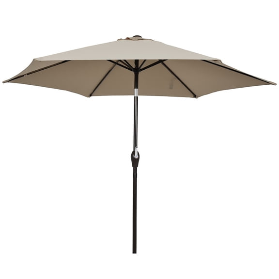 Aimee Lii 10 Feet Outdoor Patio Umbrella with Tilt Adjustment and Crank, Sunbrella Patio Umbrellas, Tan