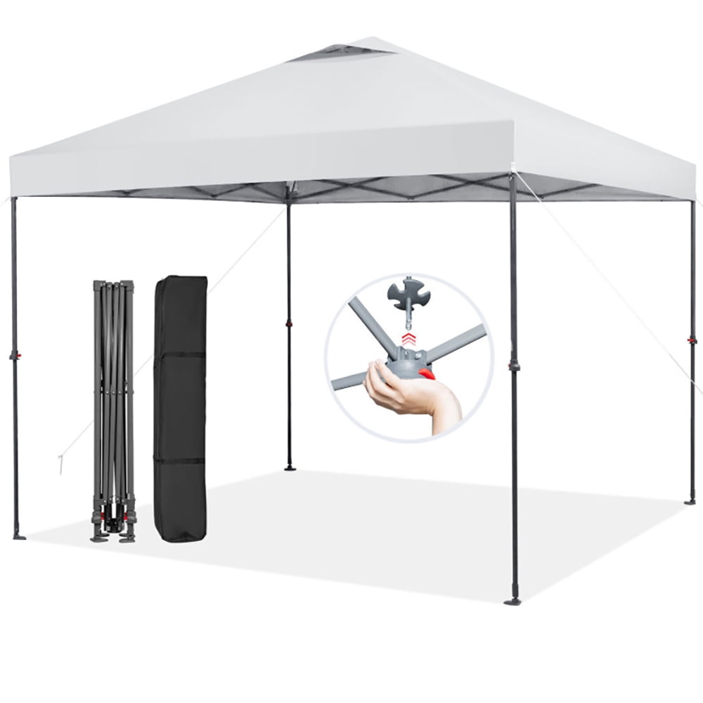 Aimee Lii 10 x 10 Feet Foldable Outdoor Instant Pop-up Canopy with Carry Bag, Awnings for Patio Waterproof, White Aimee Lii 10 x 10 Feet Foldable Outdoor Instant Pop-up Canopy with Carry Bag, Awnings for Patio Waterproof, White