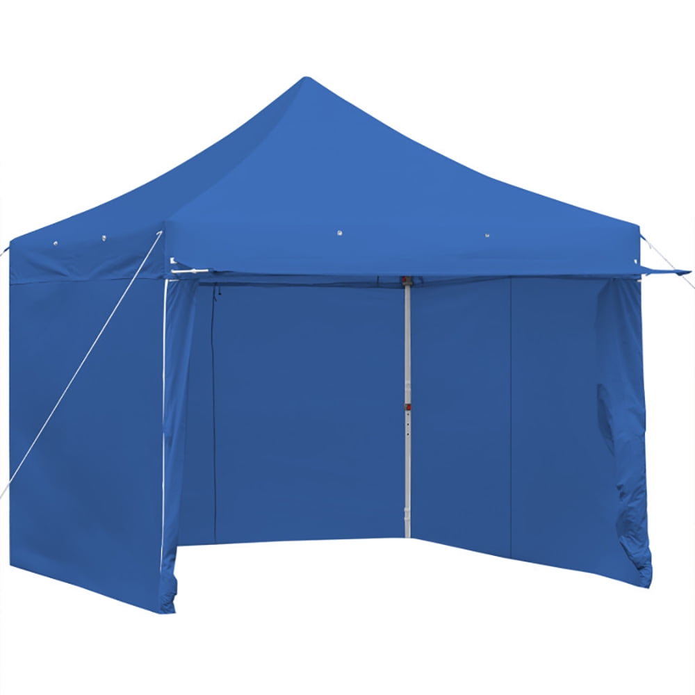 Aimee Lii 10 x 10 Feet Pop-up Gazebo with 5 Removable Zippered Sidewalls and Extended Awning, Backyard Canopy Gazebo, Blue Aimee Lii 10 x 10 Feet Pop-up Gazebo with 5 Removable Zippered Sidewalls and Extended Awning, Backyard Canopy Gazebo, Blue