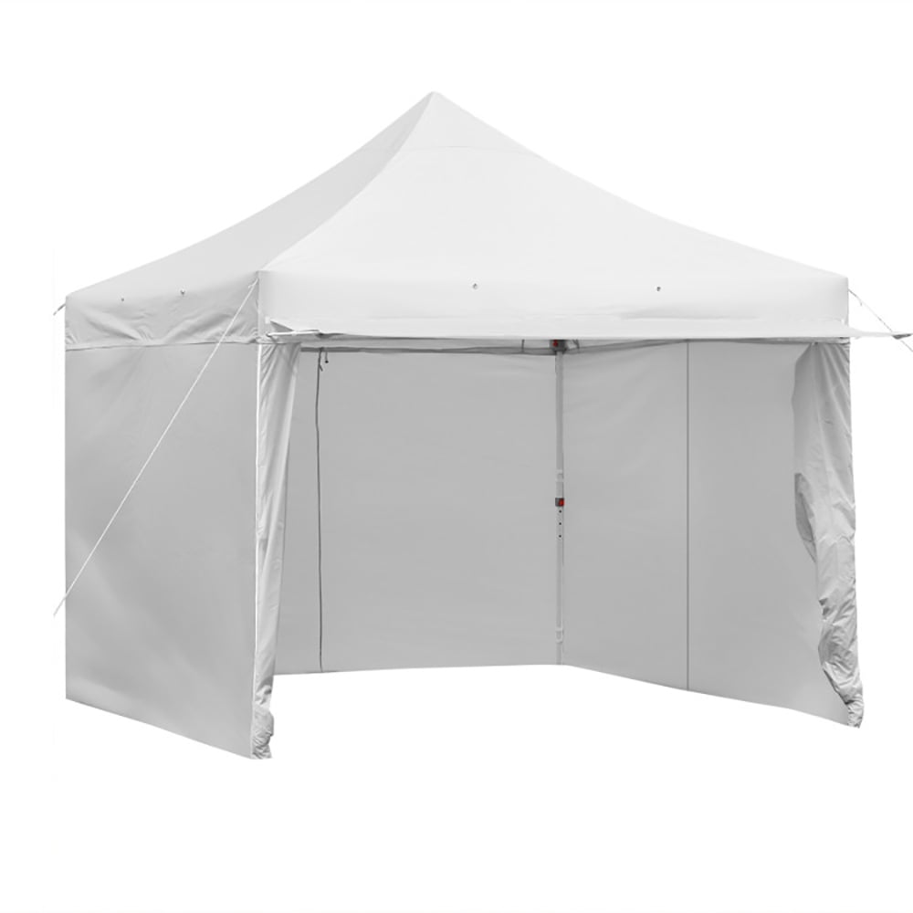 Aimee Lii 10 x 10 Feet Pop-up Gazebo with 5 Removable Zippered Sidewalls and Extended Awning, Backyard Canopy Gazebo, White Aimee Lii 10 x 10 Feet Pop-up Gazebo with 5 Removable Zippered Sidewalls and Extended Awning, Backyard Canopy Gazebo, White