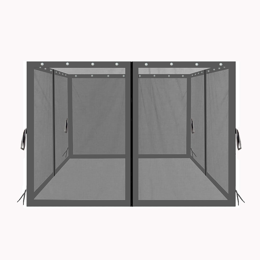 Aimee Lii 10 x 10 Ft Gazebo Replacement 4-Side Mosquito Netting with Zippers, Outdoor Patio Awnings for Lawn, Garden, Backyard and Deck, Black Aimee Lii 10 x 10 Ft Gazebo Replacement 4-Side Mosquito Netting with Zippers, Outdoor Patio Awnings for Lawn, Garden, Backyard and Deck, Black